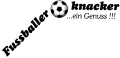 Fussballerknacker ...ein Genuss !!! Logo (DPMA, 14.03.2000)