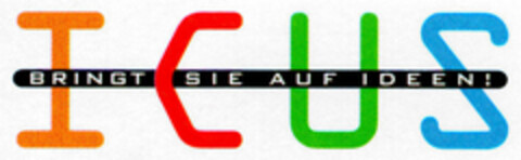 ICUS BRINGT SIE AUF IDEEN! Logo (DPMA, 04/07/2000)