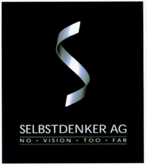 SELBSTDENKER AG NO VISION TOO FAR Logo (DPMA, 03/29/2001)