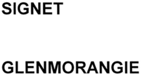 SIGNET GLENMORANGIE Logo (DPMA, 25.04.2008)