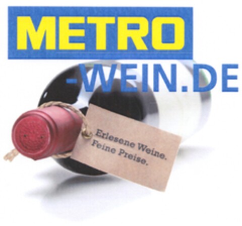 METRO WEIN.DE Erlesene Preise. Feine Preise. Logo (DPMA, 01.10.2011)