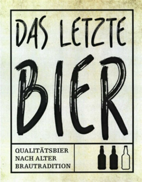 DAS LETZTE BIER Logo (DPMA, 08.04.2015)