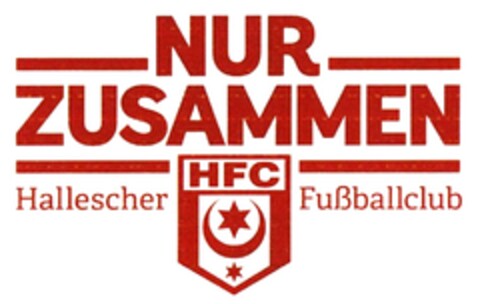 NUR ZUSAMMEN Hallescher Fußballclub Logo (DPMA, 23.02.2017)