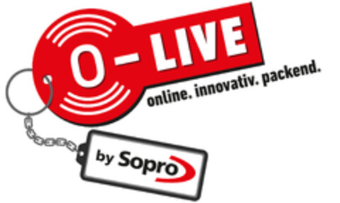 O-LIVE online. innovativ. packend. by Sopro Logo (DPMA, 03.07.2020)