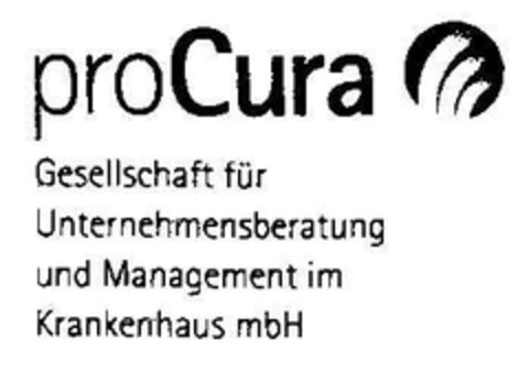 proCura Gesellschaft für Unternehmensberatung und Management im Krankenhaus mbH Logo (DPMA, 31.01.2003)