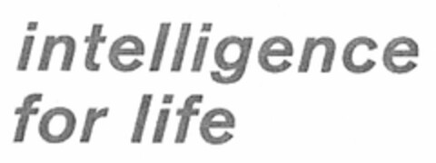 intelligence for life Logo (DPMA, 19.11.2004)