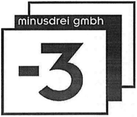 minusdrei gmbh -3 Logo (DPMA, 22.02.2007)