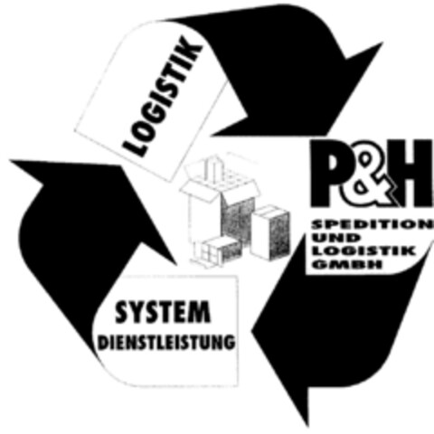 P&H SPEDITION UND LOGISTIK GMBH SYSTEM DIENSTLEISTUNG LOGISTIK Logo (DPMA, 24.10.1996)
