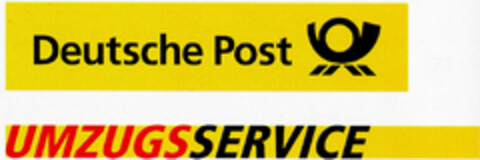 Deutsche Post UMZUGSSERVICE Logo (DPMA, 07/10/1999)