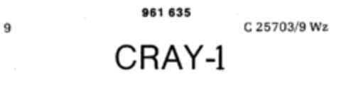 CRAY-1 Logo (DPMA, 31.07.1976)