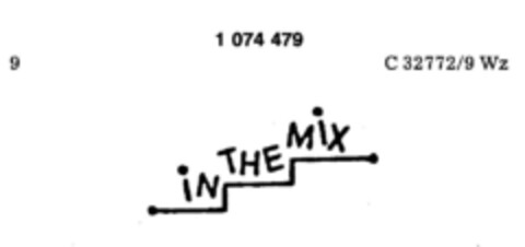 IN THE MIX Logo (DPMA, 04.01.1984)