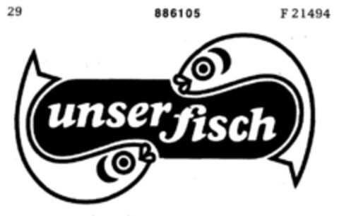 unser fisch Logo (DPMA, 23.03.1970)