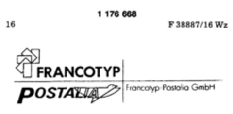 FRANCOTYP POSTALIA Logo (DPMA, 08/03/1990)