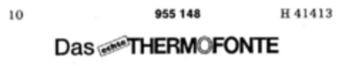 Das echte THERMOFONTE Logo (DPMA, 07.02.1976)