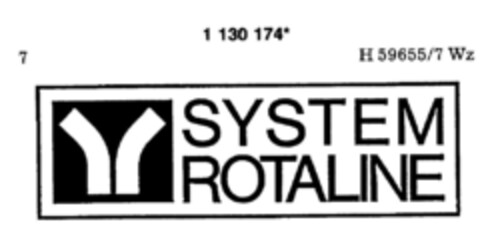 SYSTEM ROTALINE Logo (DPMA, 10.06.1988)