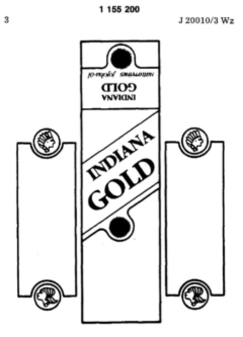 INDIANA GOLD Logo (DPMA, 24.04.1985)