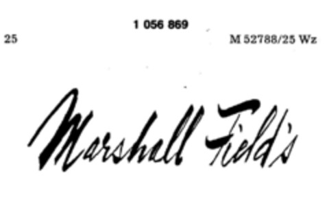 Marshall Field`s Logo (DPMA, 03/31/1983)