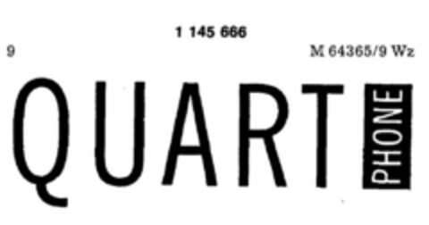 QUART PHONE Logo (DPMA, 18.01.1989)