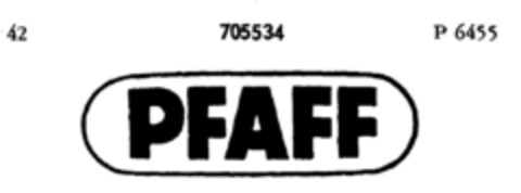 PFAFF Logo (DPMA, 22.08.1956)