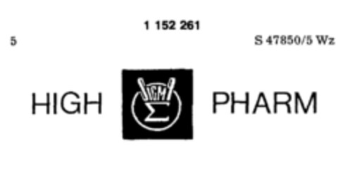 HIGH PHARM Logo (DPMA, 01/26/1989)