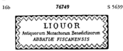 LIQUOR Antiquorium Monachorum Benedictinorum Logo (DPMA, 02.12.1904)