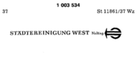 STÄDTEREINIGUNG WEST Nolting Logo (DPMA, 02.04.1979)