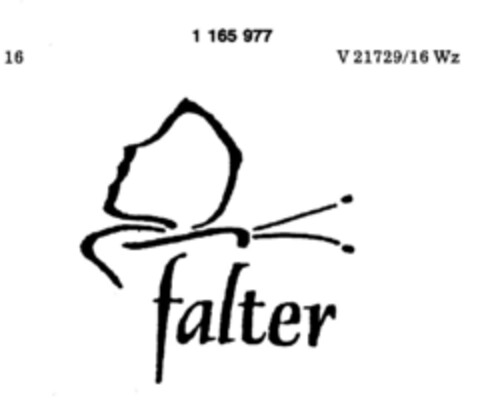 falter Logo (DPMA, 16.09.1989)