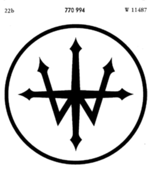 W Logo (DPMA, 08.03.1960)