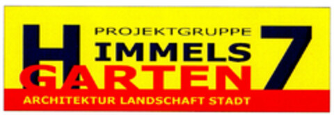 PROJEKTGRUPPE HIMMELSGARTEN 7 Logo (DPMA, 30.06.2001)