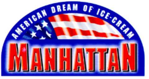 AMERICAN DREAM OF ICE-CREAM MANHATTAN Logo (DPMA, 03.09.2001)