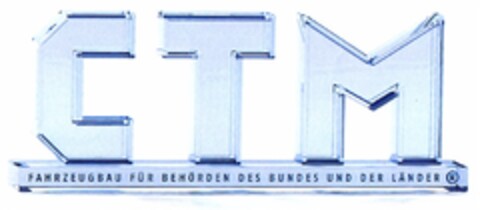 CTM FAHRZEUGBAU FÜR BEHÖRDEN DES BUNDES UND DER LÄNDER Logo (DPMA, 18.03.2013)