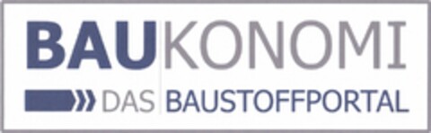 BAUKONOMI DAS BAUSTOFFPORTAL Logo (DPMA, 30.08.2013)