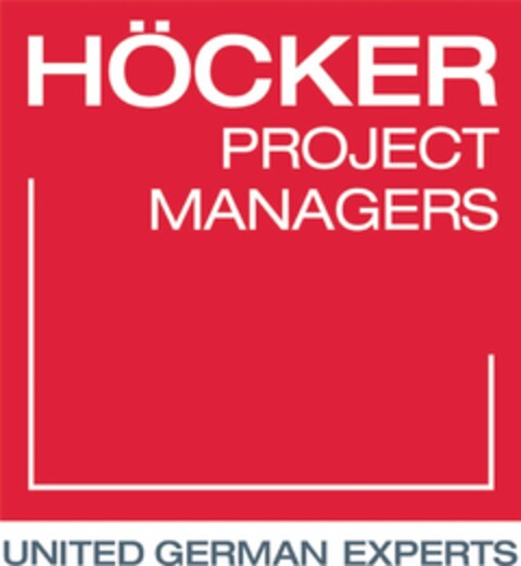 HÖCKER PROJECT MANAGERS UNITED GERMAN EXPERTS Logo (DPMA, 01.12.2017)