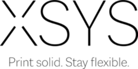 XSYS Print solid. Stay flexible. Logo (DPMA, 20.10.2020)