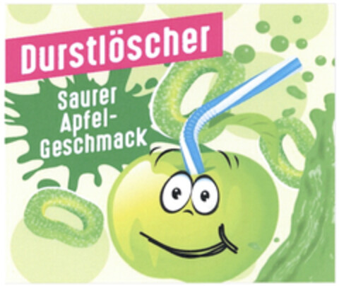 Durstlöscher Saurer Apfel-Geschmack Logo (DPMA, 02.10.2023)
