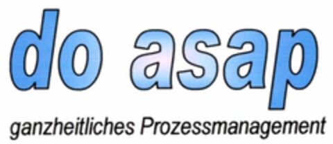 do asap ganzheitliches Prozessmanagement Logo (DPMA, 18.09.2003)