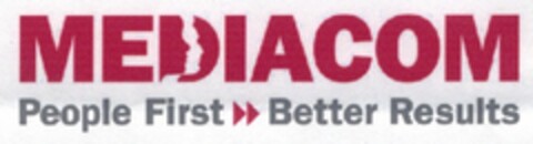 MEDIACOM People First Better Results Logo (DPMA, 01.06.2004)