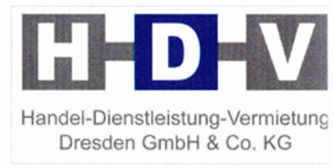 H-D-V Handels-Dienstleistung-Vermietung Dresden GmbH & Co. KG Logo (DPMA, 10/08/1999)