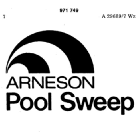 ARNESON POOL SWEEP Logo (DPMA, 08.10.1977)