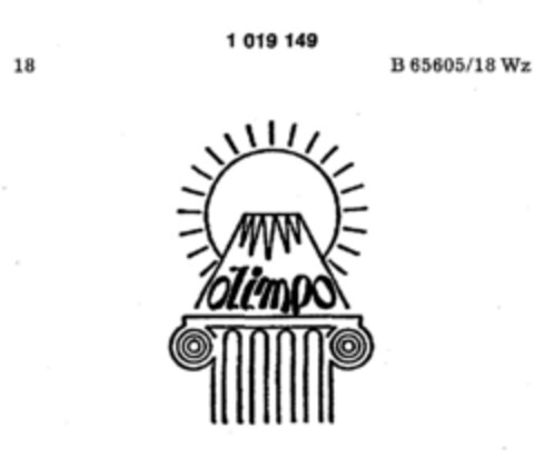 olimpo Logo (DPMA, 16.04.1980)