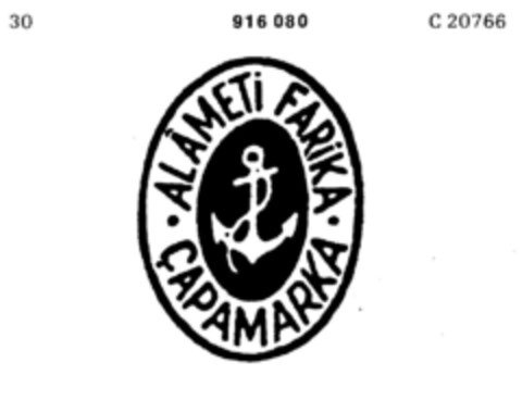 ALAMETi FARiKA CAPAMARKA Logo (DPMA, 07/17/1970)