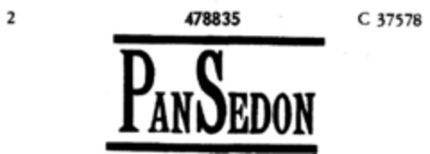 Pan Sedon Logo (DPMA, 05.07.1935)