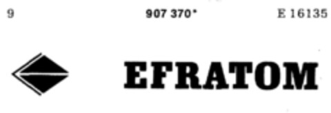 EFRATOM Logo (DPMA, 03.08.1972)