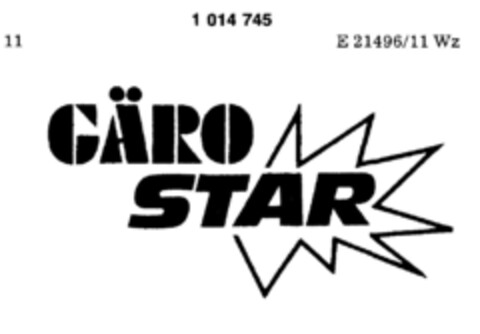 GÄRO STAR Logo (DPMA, 11.04.1980)