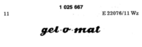 gel o mat Logo (DPMA, 03/11/1981)