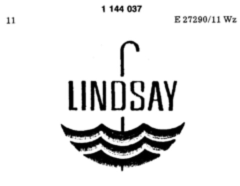 LINDSAY Logo (DPMA, 15.01.1988)