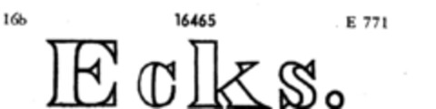 Ecks. Logo (DPMA, 08.04.1896)