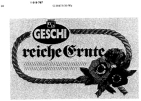 GESCHI reiche Ernte Logo (DPMA, 12/24/1980)