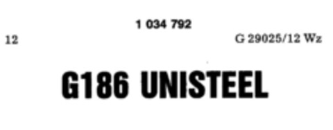 G186 UNISTEEL Logo (DPMA, 07.09.1981)