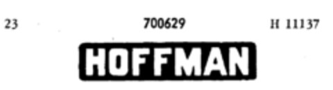 HOFFMAN Logo (DPMA, 21.12.1955)